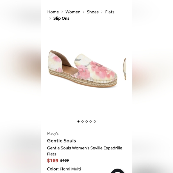 Gentle SoulsWomen's Seville Espadrille Flats.  Size 7 - Picture 9 of 10